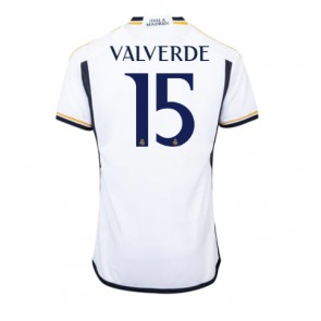Real Madrid Federico Valverde #15 Replika Hjemmebanetrøje 2023-24 Kortærmet